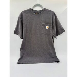Carhartt‎ Mens K87 Pocket T-Shirt Charcoal Gray Original Fit Workwear Size M